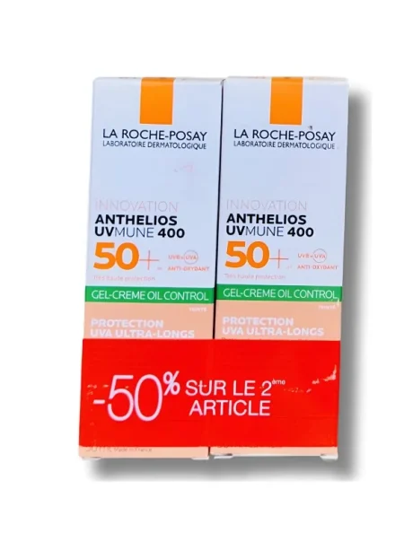 la-roche-posay-lot-de-2-anthelios-uvmune-400-oil-control-gel-creme-teinte-spf50-50ml-nos-promotions-la-roche-posay